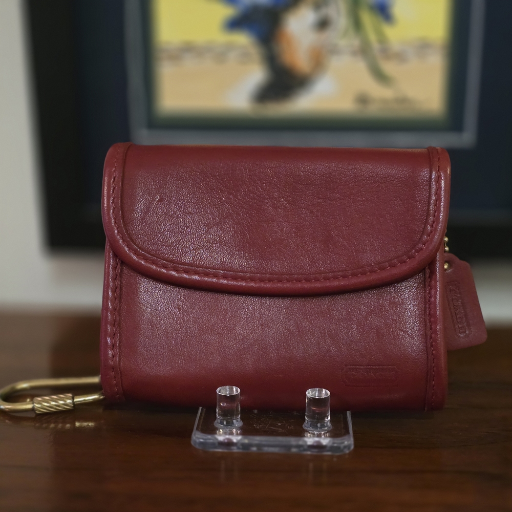 Vintage Coach Red Leather Wallet